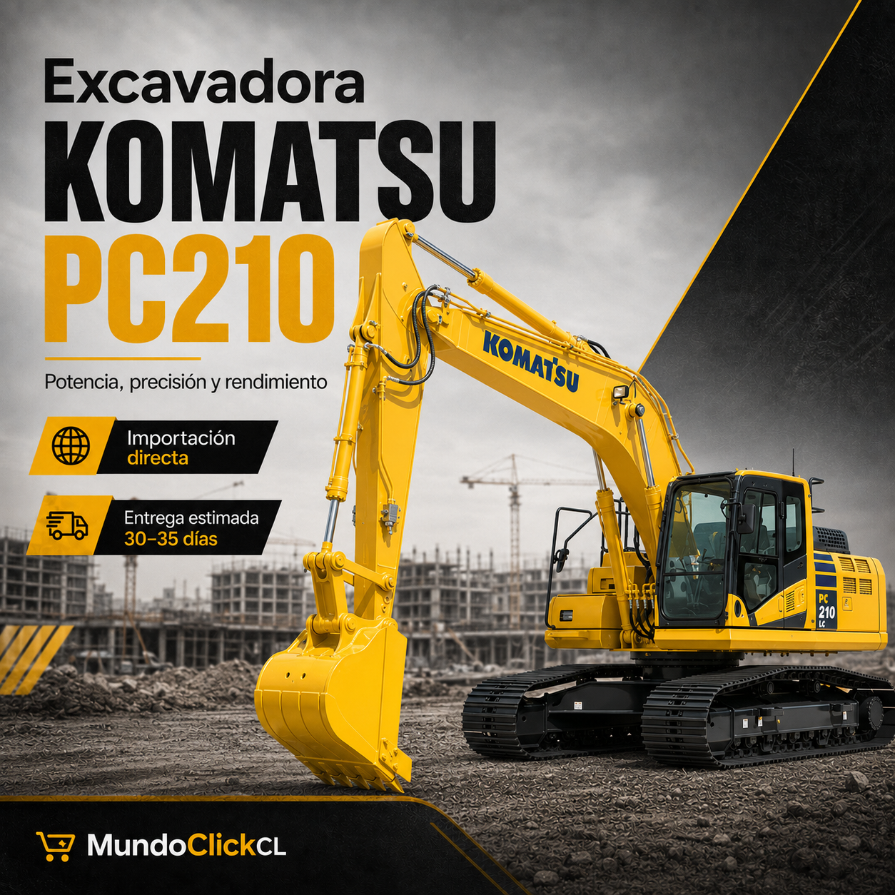 Excavadora Hidráulica Komatsu PC210.