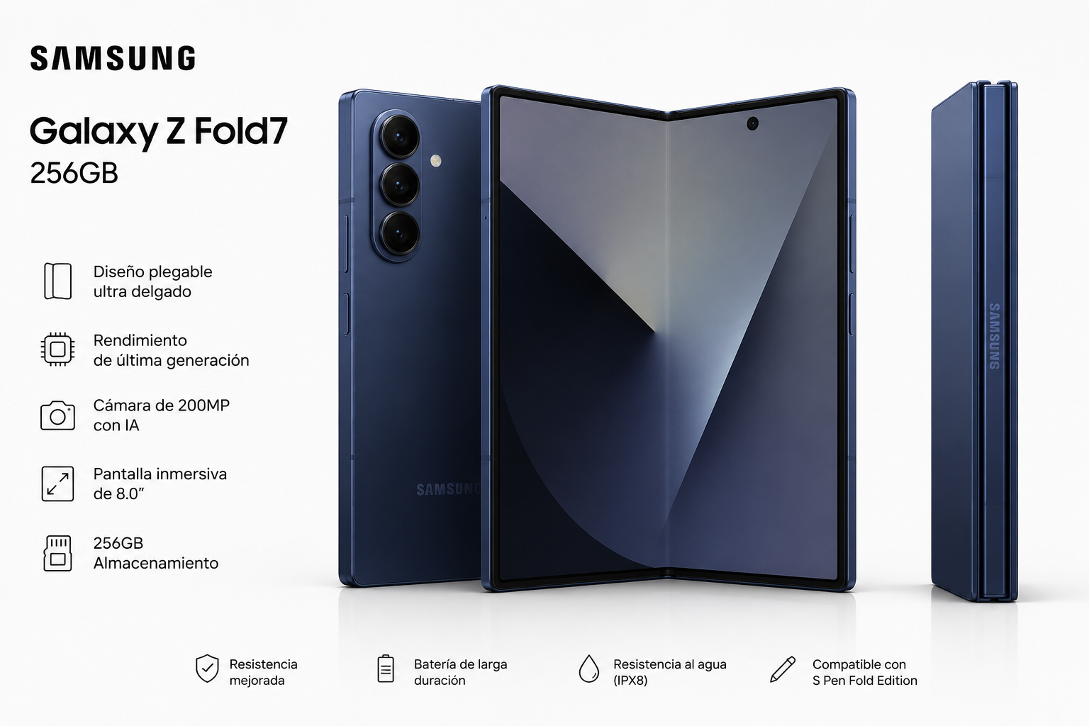 GALAXY Z FOLD7 SAMSUNG 256GB.